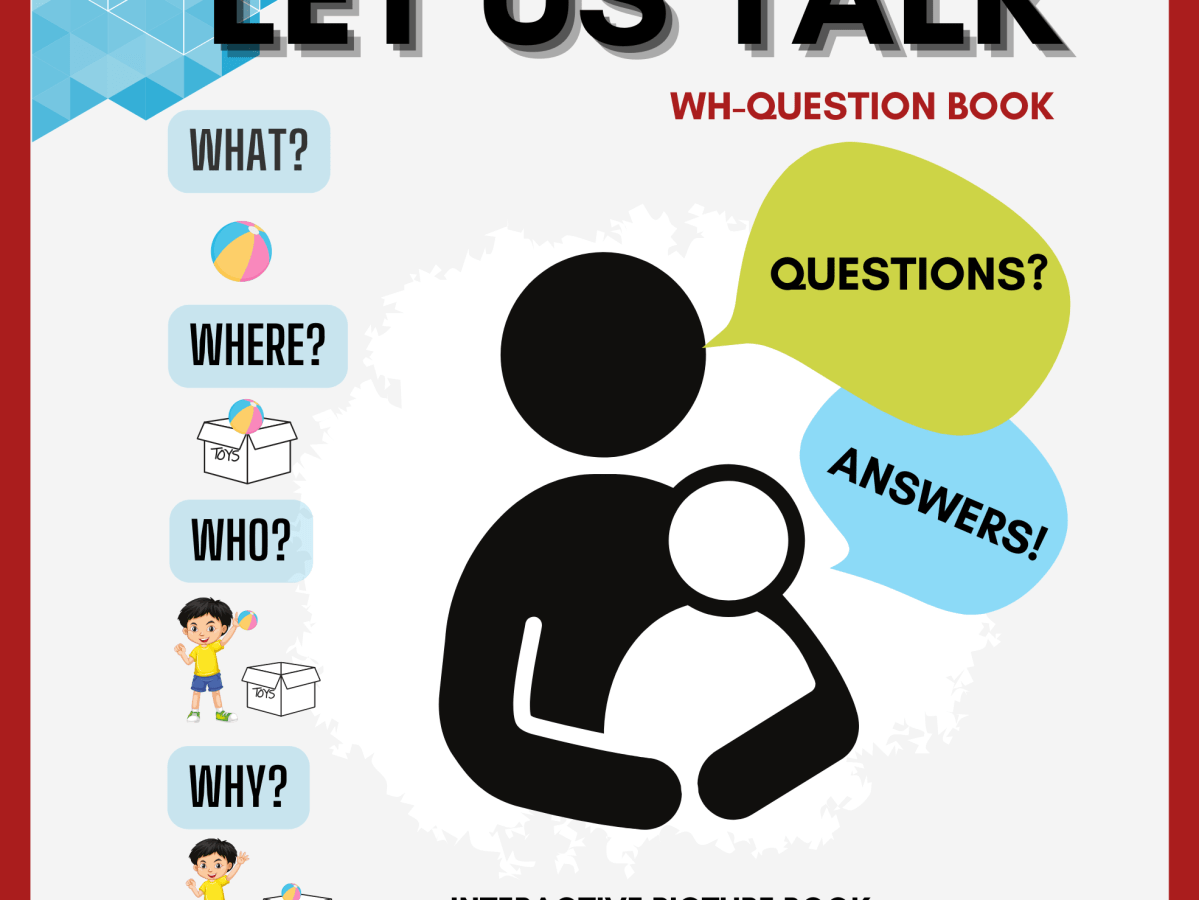 Let us talk- WH question book, now available on Amazon.